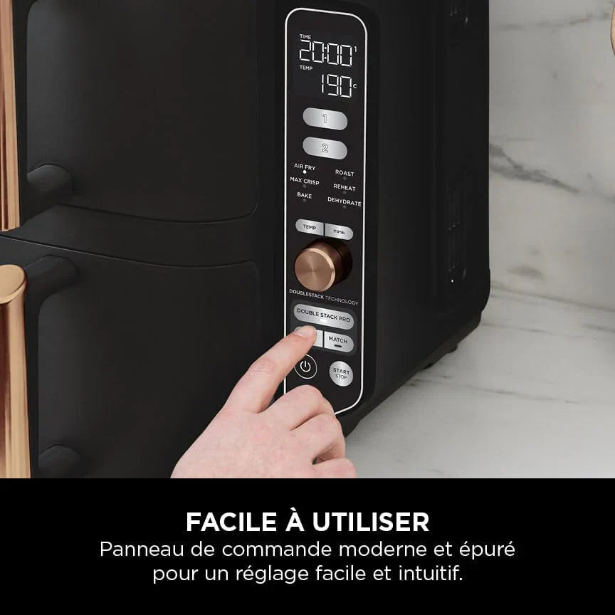 Airfryer DuoCrunch - La Friteuse à Air Double Étage Pratique et Efficace