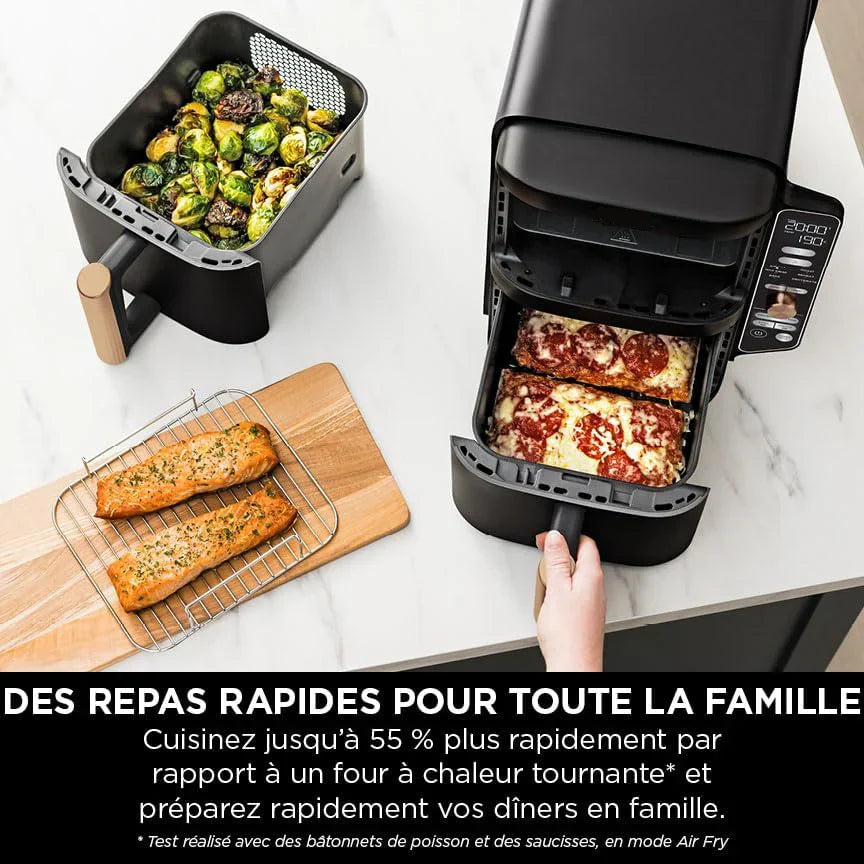 Airfryer DuoCrunch - La Friteuse à Air Double Étage Pratique et Efficace